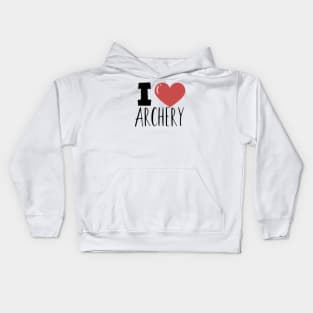 I love archery Kids Hoodie